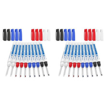 20Pcs Deep Hole  Pen, Multi-Purpose Long Nib Deep Reach  Pen, Carpentry Plastic Metal Glass Marking Tool