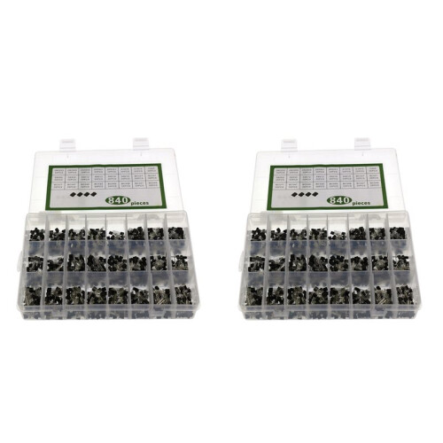 1680st 24Values TO-92 Transistor BC547 BC327 BC337 2N2222 3904 PNP/NPN Transistor Set Electronics Sortiment Kit