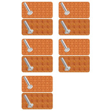 Lederstempel, 10 Stück, Professionelle Lederrand-Stempelwerkzeuge für die Lederhandwerksarbeit
