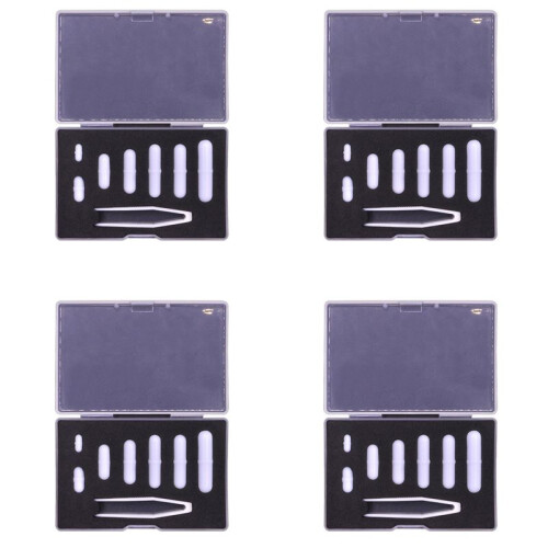 4X Magnetisch Rührstäbchen Gemischte Größe PTFE Magnet Rührstäbchen Rührstäbchen, Typ-B Set