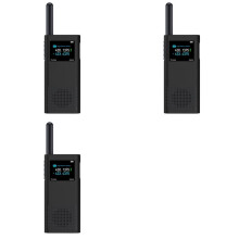 3X for Walkie Talkie 2S Protective Case Silicone Cover Interphone Protective Shell Anti-Drop Accessories,Black