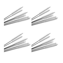 40Pcs Nylon Straw Cleaners Cleaning Brush Drinking Pipe Cleaners Stainless Steel Glass