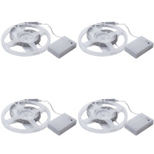 4X 4.5V Battery Operated 50Cm Rgb Led Strip Light Waterproof Hobby Light