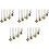 20Pc Ceiling Fan Pull Chain Set,Bulb and Fan Pattern Pull Chain Extension Fan Pull Chain Pendant 12 Inch(Antique Bronze) 1