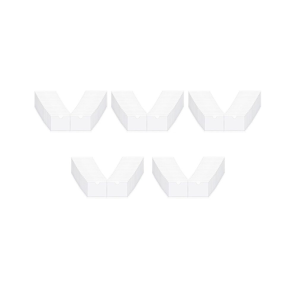 180Pcs Self-Adhesive Label Card Holder Index Pockets Holder 6X8.5cm Clear Plastic Card Holder Adhesive Label Holder 6031735486368