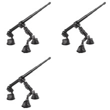 3X Autozuignapbevestigingsset met Onzichtbare Selfiestick-Balhoofdadapter voor X4 X3-Actiecamera-Accessoires