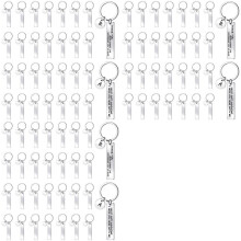 90 Stuks Graveerbare Metalen Sleutelhanger Blanks Metalen Stempelen 'S voor Het Graveren van Roestvrijstalen Sleutelhangertags