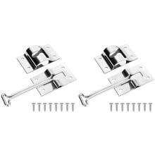 2X Rv-Deurvergrendeling - RV-Deurhouder, Roestvrijstalen Aanhangwagendeurvergrendeling, 4 Inch RV T-Stijl Deurhouder