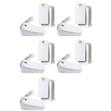 625 Pcs Hang Tags with Reinforced Eyelet and Wire, Pre-Attached Wire Cardboard for Labeling Price 4 3/4 X 2 3/8 Inch