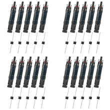 20 Pièces PV Panneau Solaire Connecteur Mâle/Femelle 30A Diode Intégrée Fusible en Ligne Connecteurs de Fil Solaire Étanche Anti-Refoulement