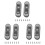 6X Embedded Wire  Black Duplex  Straight-Through Rocker  Suitable for Dual-Control Desk Lamp 1