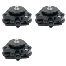 3X Tribrach with Optical Plummet&GPS Tribrach Adapter Carrier with 5/8InX11 Mount Rotate Screw B