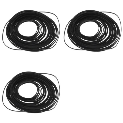150PCS Universal Mix Cassette Tape Machine Belts Assorted Common Flat Rubber Belt for Recorders CD DVD Drive 1