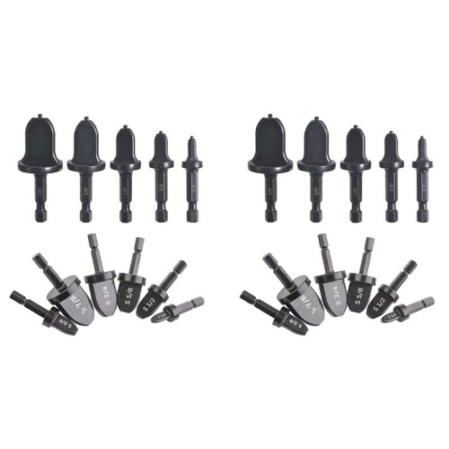 22X Hex Handle Air Conditioner Copper Pipe Swaging Tool, Swaging Tool Drill Bit Set Tube Flaring Tool