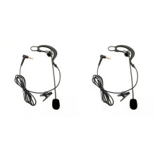 2X Intercom Headset Voetbal Scheidsrechter Jury Arbitrage Scheidsrechter Fiets Conferentie Oortje Oortelefoon voor V6 V4
