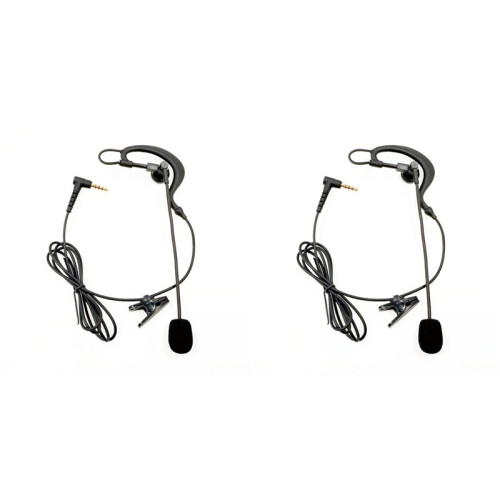 2X Intercom Headset Football Referee Judger Arbitration Referee Bicycle Conference Earpiece Earphone for V6 V4 1