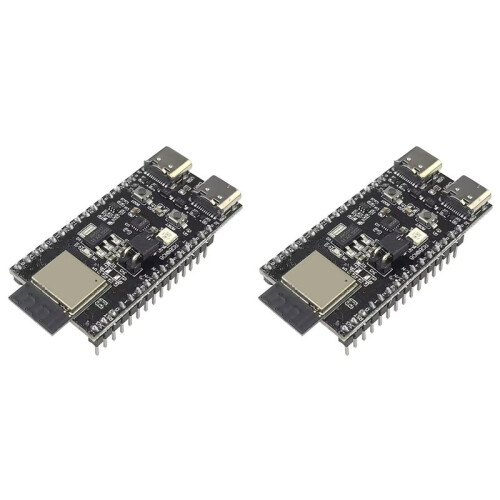 2X ESP32-H2-DevKitM-1 N4 Core Board IOT Development Board H2 ESP32 for 30Pin USB Type-C 25.5mmx48mm  Wifi BLE5.0
