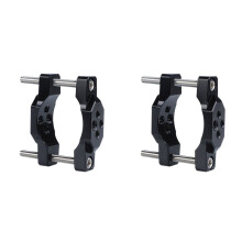 2X Aluminum Alloy 17-54mm Motorcycle Headlight Bracket Bumper Mount Clamp Auxiliary Spotlight Fog Lamp Holder Accesories