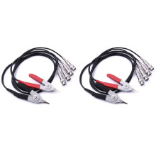 2X 600-700MM Meter Test Leads Clip Terminal Kelvin High Quality Four Wire Lead Kelvin Probes Kelvin Clip