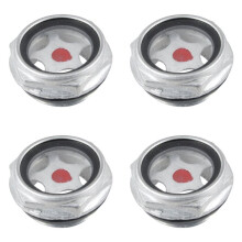 4pcs 26mm Male Threaded Metal Air Compressor Oil Level Sight Glass