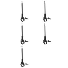 5pcs 1.2M Telescopic Flag Pole Stainless Steel Pole Flag Waving Flagpole Flag Pole Car Holder for Car Truck Boat Vehicle