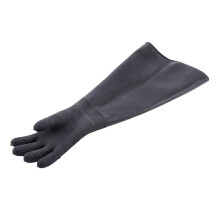 8X Rubber Black Sandblaster Gloves Stripe Abrasive Sand Blasting Gloves for Blasting Cabinet 65x30cm