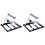 2X Adjustable Cutting Machine Support Frame with Foldable Miter Table Portable Woodworking Tool 1
