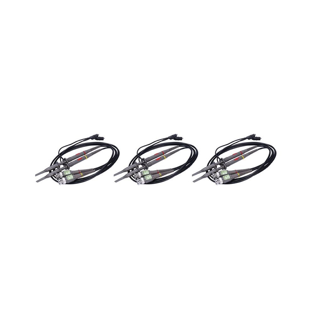 6 Pack P6100 100 Mhz Oscilloscope Probe 10:1 And 1:1 Switchable For Rigol Atten Owon Siglent 6031700172883