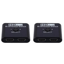 2X 4K X 2K -Compatibele Schakelaar Bi-Directioneel 2 Poorten -Splitterschakelaar voor Laptop PC PS3/4 TV Box-Adapter (A)