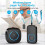 2X Wireless Lanyard Button Call Pager Emergency SOS Pager Emergency Call Button Black EU Plug 1