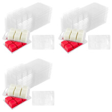 90pcs Wax Melt Container Clamshell Packaging Mold Box for Plastic Clear Empty Wax Candle Melt Tart Packaging Container