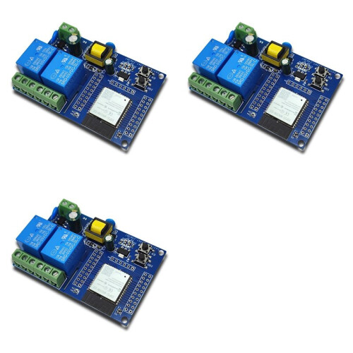3X ESP32 Relay Module Dual Channel WiFi  Relay Module ESP32-WROOM Secondary Development Board for