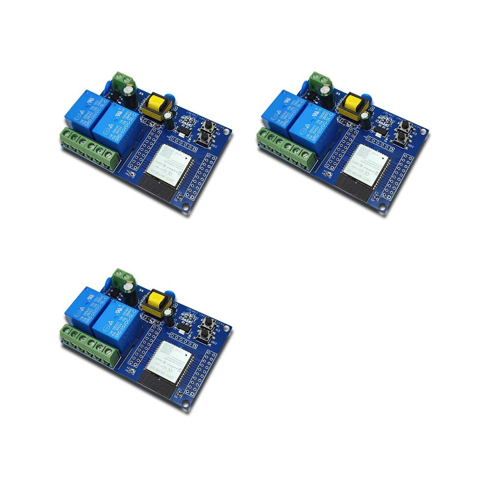 3X Esp32 Relay Module Dual Channel Wifi Relay Module Esp32-Wroom Secondary Development Board For 6033391884625