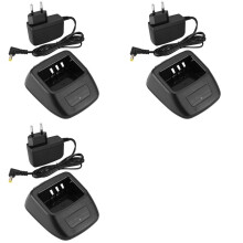 3X KSC-35S Fast Dock-Batterijlader voor TK-U100D U100 TK3000 Radio-Intercom Intelligente Oplader EU-Stekker