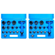 Hole Punch Set 28pcs Hollow Punch Kit Gasket Punch Set Gasket Cutter Foam Leather Punches Tools 3/16 Inch to 1-3/8 Inch