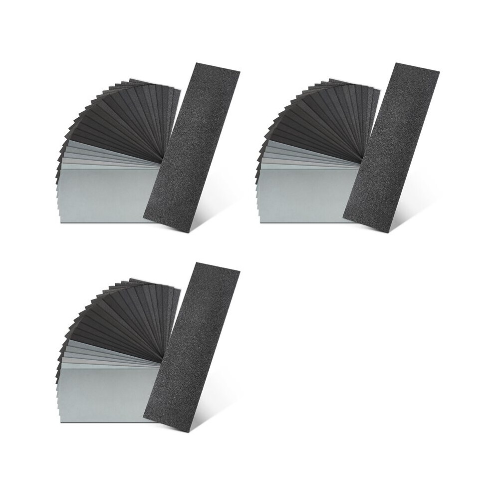 72Pcs Sandpaper Assortment 12 Grits Wet Dry Sandpaper Sheets,Silicon Carbide Sanding Paper 120 To 3000 Grit Sandpapers 6033232251937