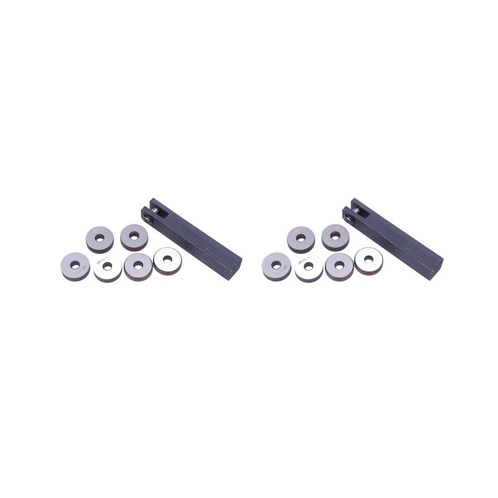 14X Single Wheel Straight Linear Knurling Tool Set 0 5Mm 1.5Mm 2Mm Pitch 6032451648092