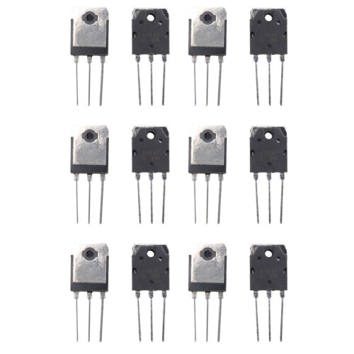 6 Pair A1941 + C5198 10A 200V Power Amplifier Silicon Transistor