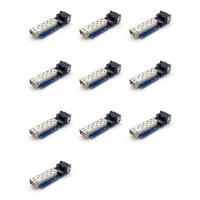 10X 100/1000M Fiber Media Converter Slot SFP Transceiver Module Gigabit PCBA Fiber Optical Ethernet