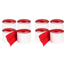 8-Pack Robuuste Stofdichte Ritsen voor Plastic Zeildoek - Zelfklevende Stofdichte Deurrits, 2,13 M X 7,62 cm