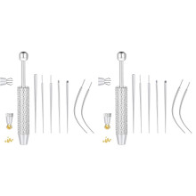 2X Piercing Taper  Grabber Tool for Changing Jewelry -Flat Back Earrings Applicator Tool,Body Piercing Kit