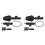 4X Universal Motorcycle Foldable Rear View Mirror Off-Road Motorcycle Modification Accessories Universal Mirror 1