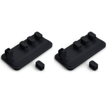 2X Magnetic Mouse Cable Wire Organizer Desktop Cable Clip Protector Cord Winder Row Plug Fixed USB Charging Holder