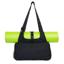 (41x20cm, BLACK) EVAGO EVAGO Outside Sports Travel Yoga Gym Bag with Yoga Mat HolderYoga Mat Bags Fits All Your Daily Stuff for Women