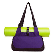 (41x20cm, PURPLE) EVAGO EVAGO Outside Sports Travel Yoga Gym Bag with Yoga Mat HolderYoga Mat Bags Fits All Your Daily Stuff for Women