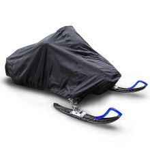 (292x130x1XD21cm, GREY) EVAGO Snowmobile Cover Sled Ski Cover Trailer SnowShield Heavy Duty Trailerable Snowmobile Storage Cover Fits up to 145"