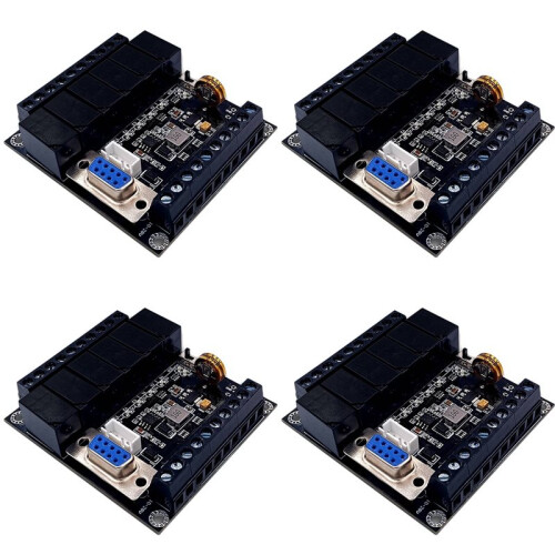 4X PLC Industrial Control Board FX1N-14MR Relay Module Editable Controller