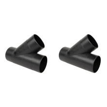2pcs 4 Inch Y Fitting for 4In Dust Collection Hose, 4 Inch Dust Collection Hose Connector Fittings