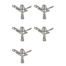 5X Binnendraad Roterende Rocker Irrigatie Sproeier Metalen Sproeier Landbouw Landbouwgrond Gazon Automatische Irrigatie Sproeier