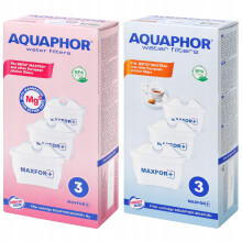 Aquaphor Maxfor+ filterpatroner 3 stk. og Maxfor+ Mg 3 stk.